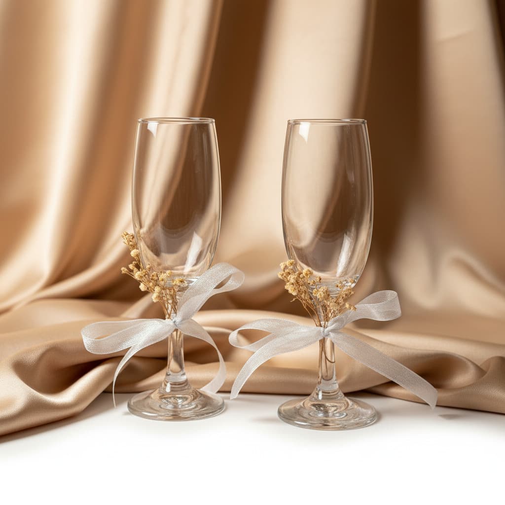 Champagne glass decoration